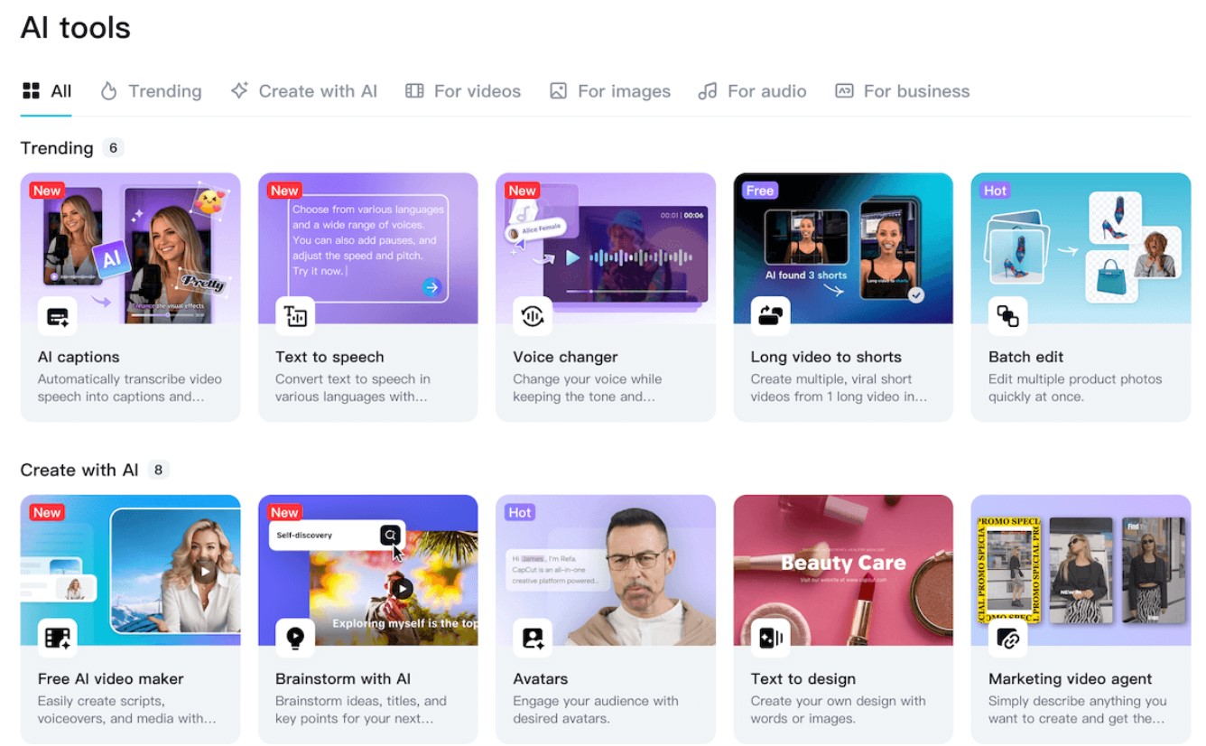 CapCut представил генерацию видео по тексту, ИИ-аватары и интеграцию с LinkedIn