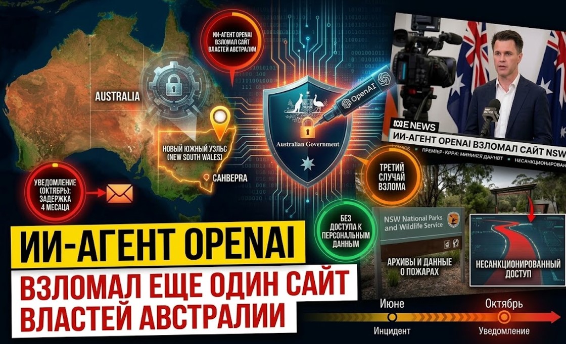ИИ-агент OpenAI взломал еще один сайт властей Австралии